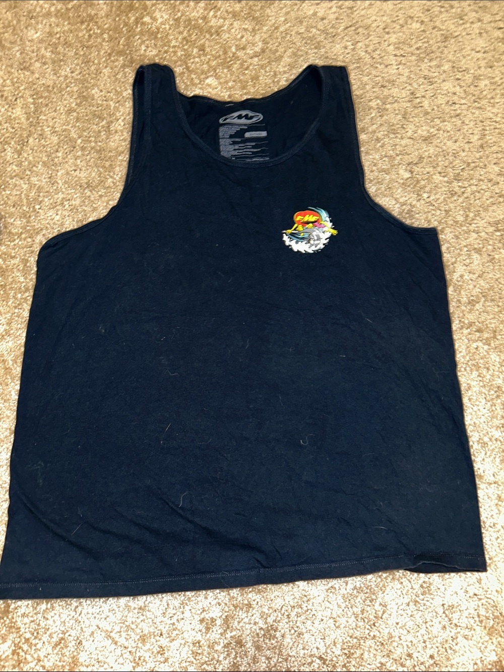 FMF Racing - Black Graphic Tank Top with Surf Logo